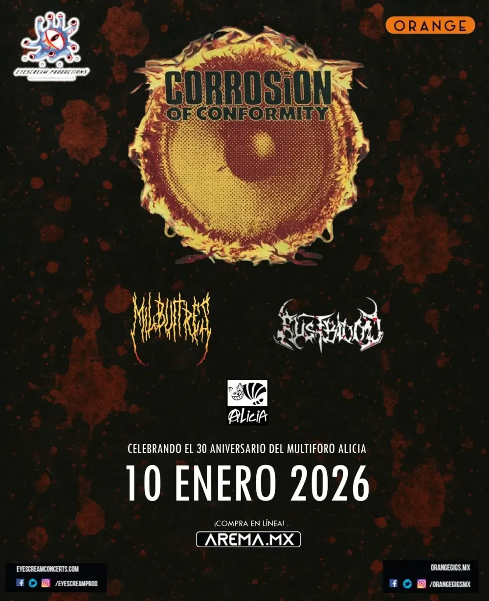 Flyer for the Multiforo Alicia show in Ciudad de México