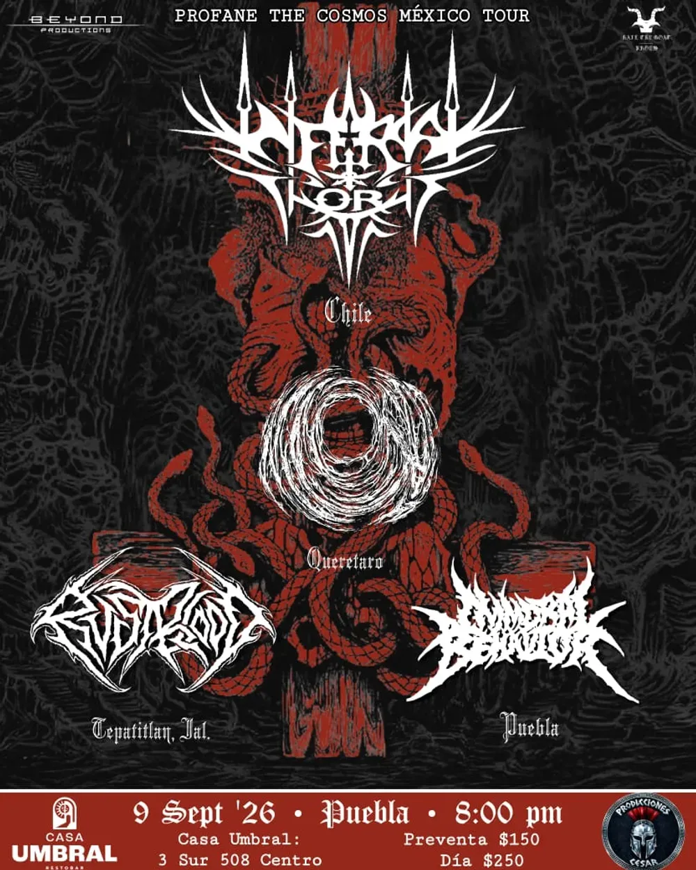 Puebla - Casa Umbral — Profane the Cosmos Tour with Infernal Kohrt & Immortal Behavior
