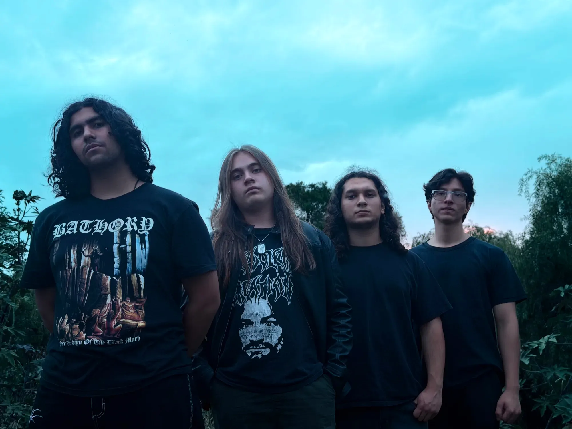 Rustblood band portrait at dusk