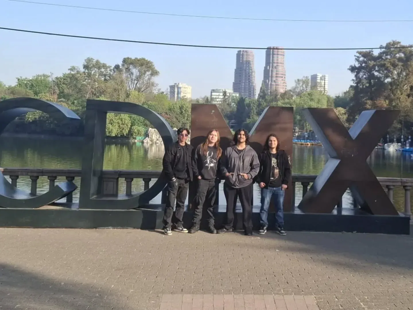 Rustblood at the CDMX letters in Mexico City