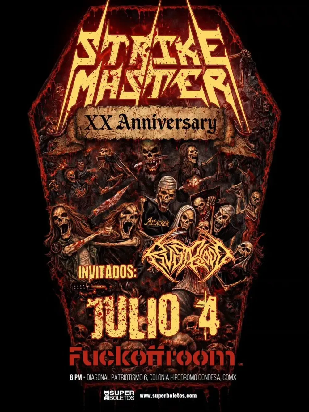 Flyer for the Foro Fuckoffroom show in Ciudad de México